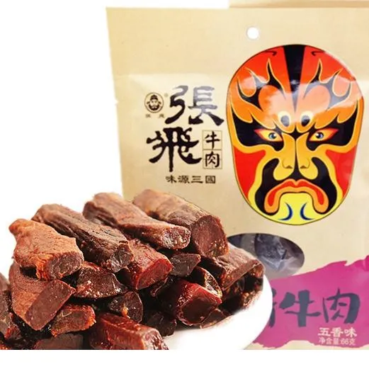 张飞手撕牛肉*袋四川特产成都张飞牛肉零食小包装五香味香辣笋1g