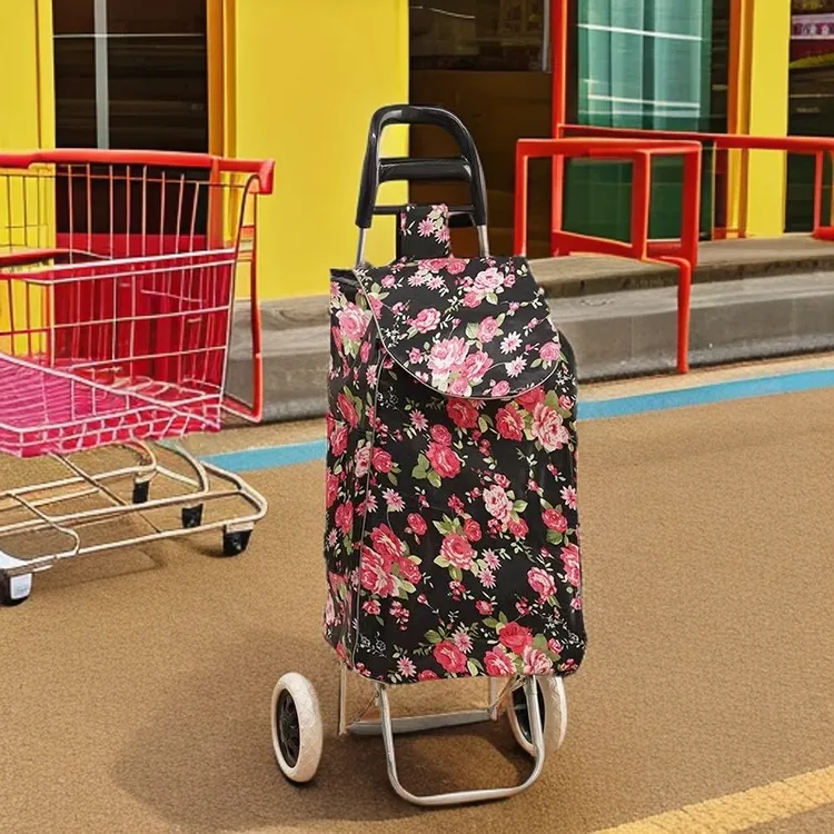 买菜小拉车家用便携超市购物车老人爬楼轻便可折叠拖车拉杆手推车