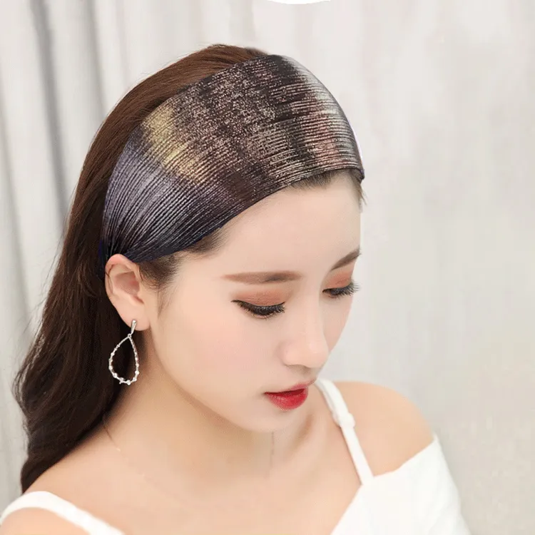 发箍带齿宽边防滑发卡遮白发碎发亮面网红气质时尚韩版头箍女头饰