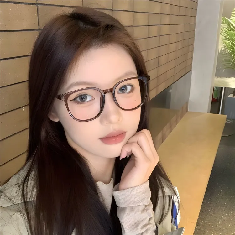 【好物专享】眼镜女素颜神器平光无度数眼睛框架大框大脸显脸女款
