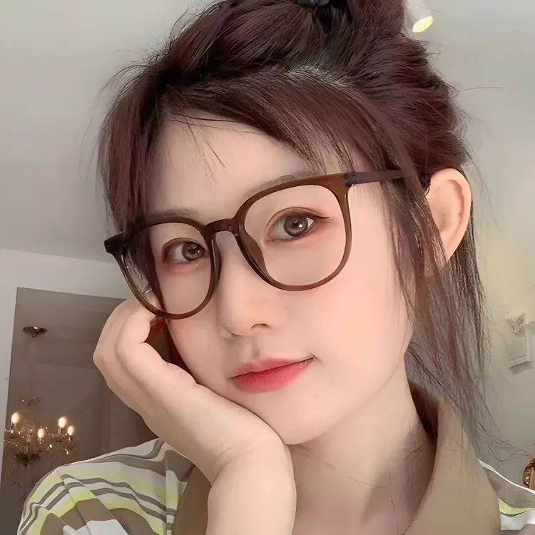 防蓝光抗辐射看手机电脑专用素颜百搭眼镜显瘦平光无度数超轻