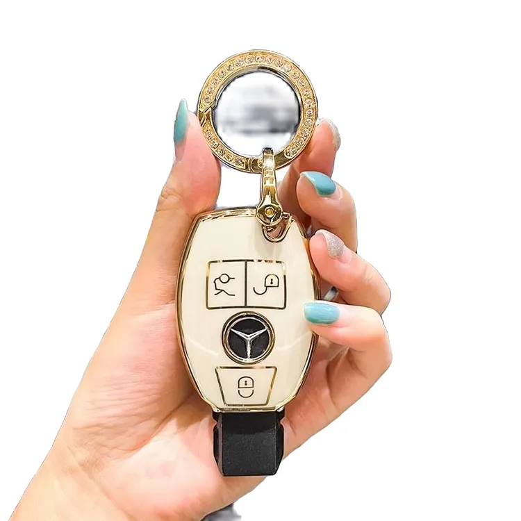 奔驰钥匙套老款C级C200扣C260L包A级A180壳GLA200车GLC级GLK300女