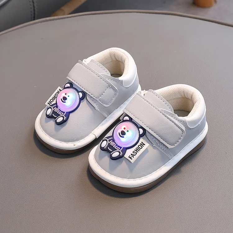 软底婴幼儿鞋学步鞋防滑可爱宝宝叫叫鞋亮灯小童宝宝鞋