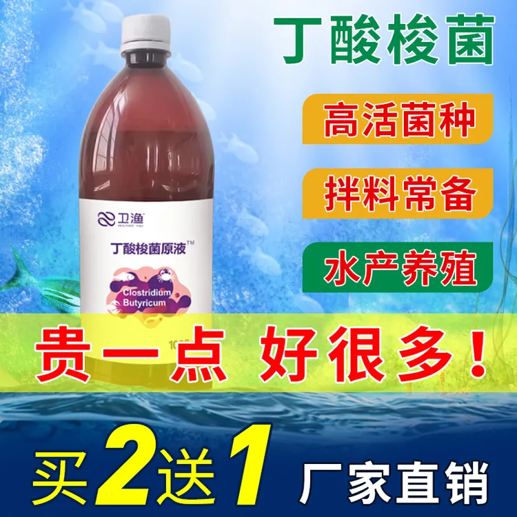 浓缩丁酸梭菌原液水产养殖适用鱼虾蟹常备内服益生菌拌料宝