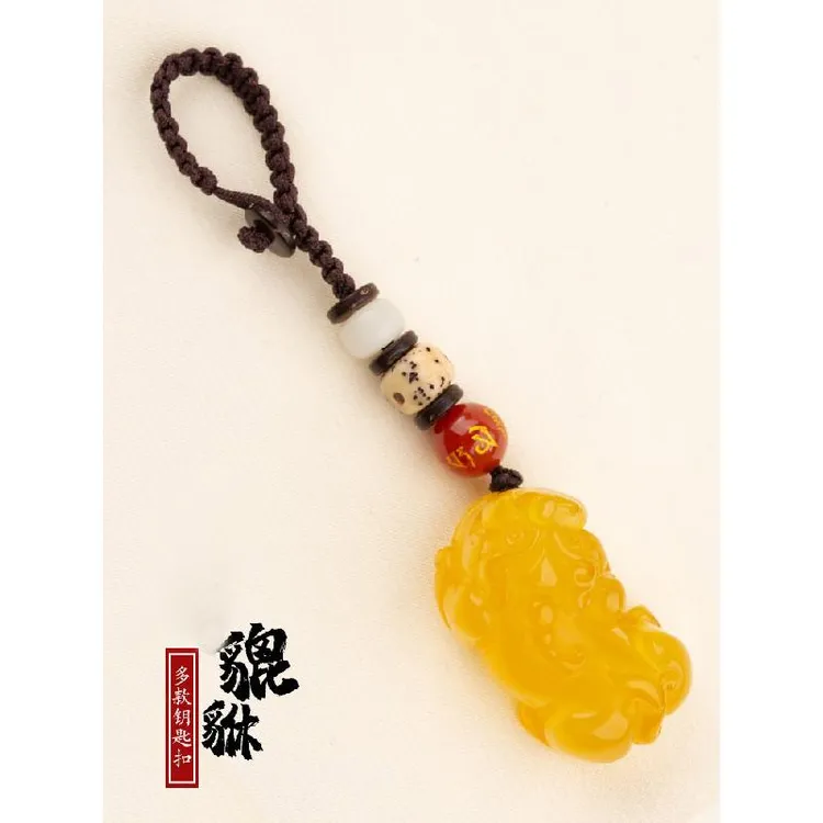 貔貅挂件男玉髓吊坠皮丘玉石玛瑙汽车钥匙扣平安扣天然饰品