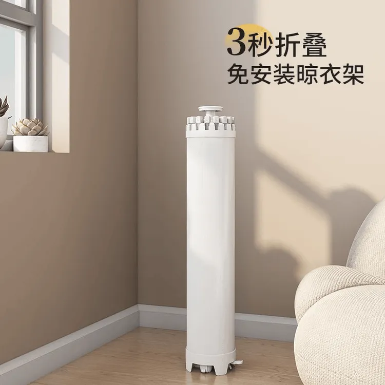 小型晒衣架双层可折叠晾衣架落地阳台立式婴儿晒衣服新款挂衣架子