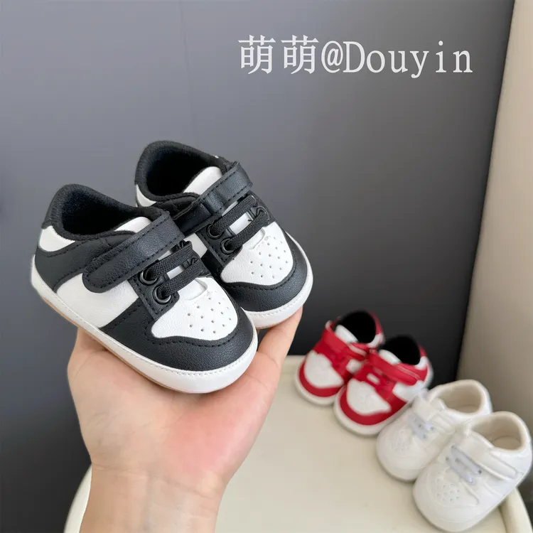 春秋0-1岁宝宝学步鞋软底防滑3-6-12个月婴儿休闲百搭透气学步鞋