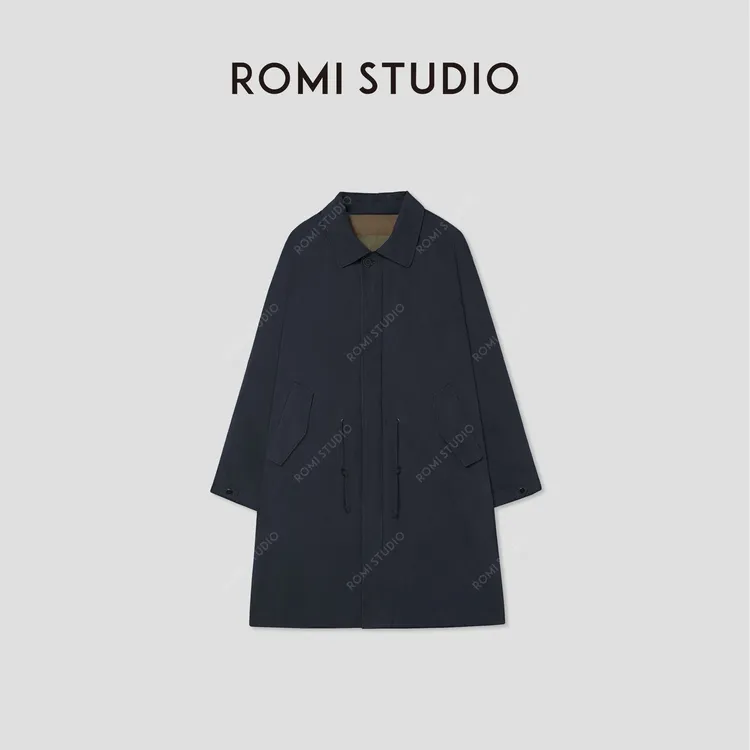 ROMI STUDIO“温柔有度”100%长绒棉砂洗内胆可拆卸外套RW24WWD0329