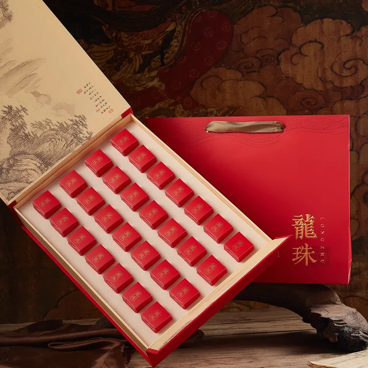 古树龙珠普洱茶白茶龙珠空礼盒18颗28颗龙珠茶礼盒冰岛龙珠包装盒