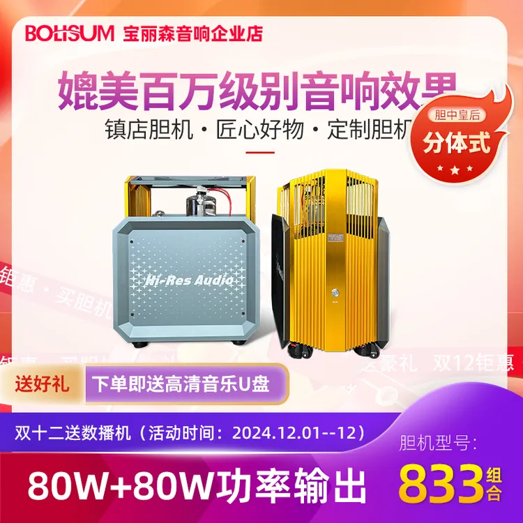 BOLISUM833分体式纯后级单声道胆机HIFI音响媲美百万级电子管功放
