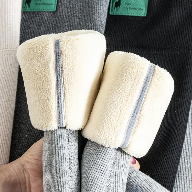 加绒加厚打底裤女加长版高个子秋冬保暖大码200斤外穿弹力不掉档