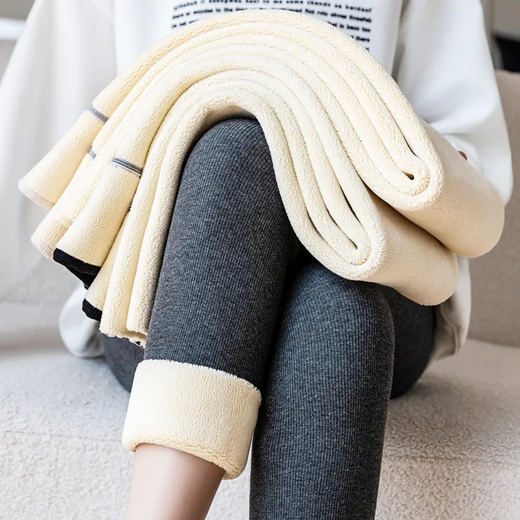 冬季高腰打底裤大码胖妹妹200斤高弹力加绒加厚特厚女外穿保暖裤