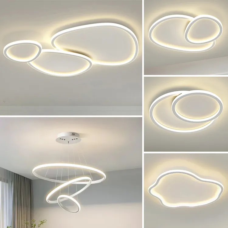 极简客厅灯现代简约大气主灯网红led吸顶灯卧室北欧全屋灯具套餐