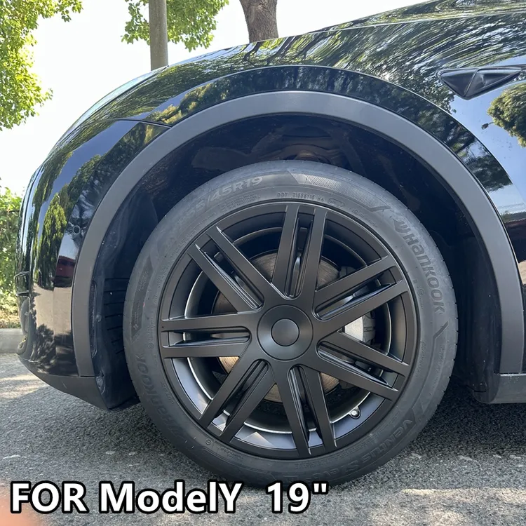 适用19-24款特斯拉ModelY轮毂盖19寸全包边锻造防护罩轮毂盖