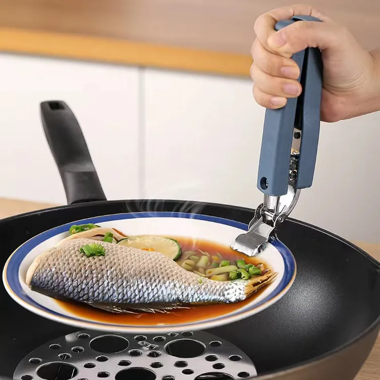 加厚防烫夹子厨房工具碗夹盘子夹蒸菜夹取器防滑防烫夹丸子取碗夹