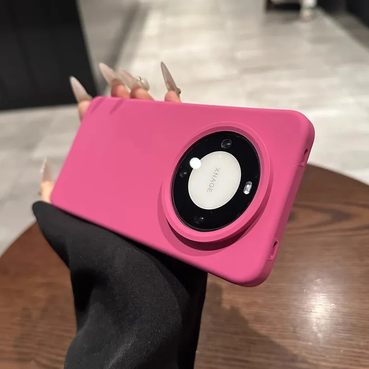 火龙果色适用华为mate70手机壳pura70Pro+液态硅胶超薄防摔高级感