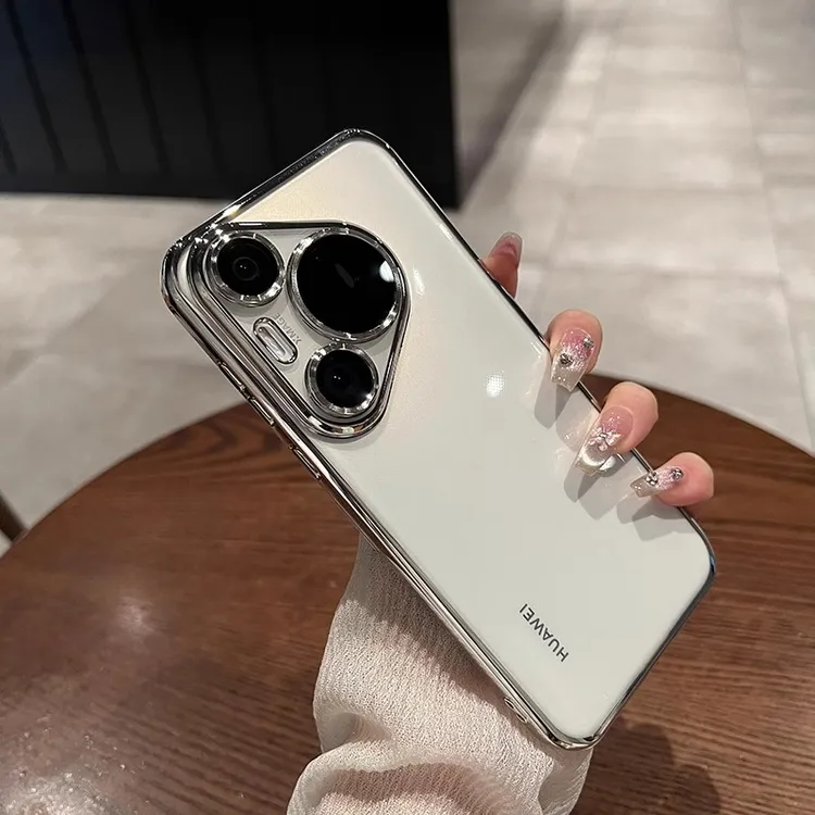 自带镜头膜适用华为Pura80pro+手机壳透明高级全包防摔超薄保护套