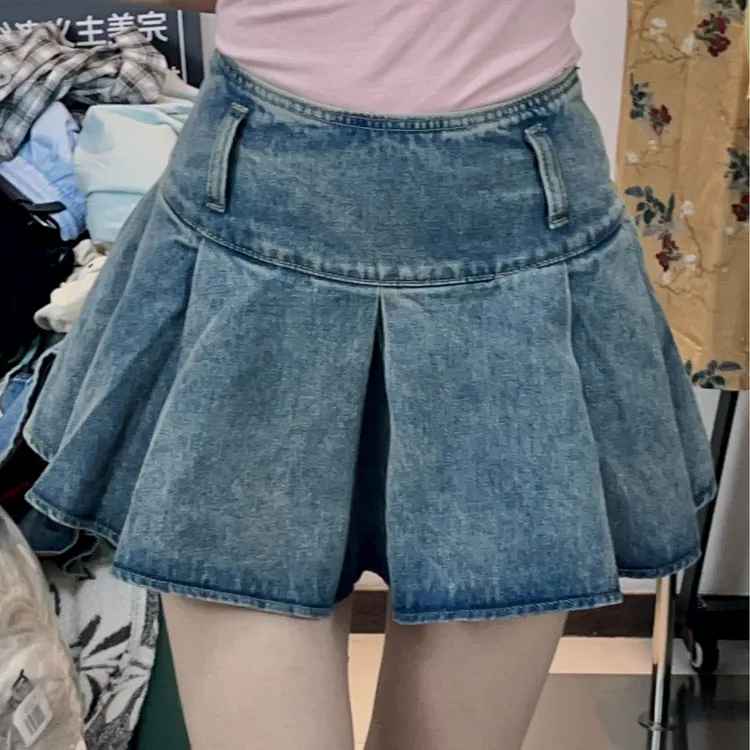 阿宝专属【牛仔裙】防走光裙子显瘦半身裙夏季百搭春夏韩版ins