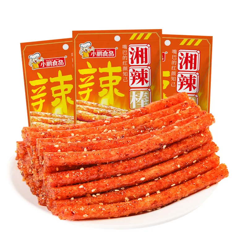 【小鹏食品】湘辣棒辣味零食儿时回忆吃货网红辣条香辣辣条推荐