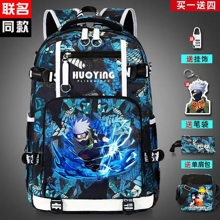 夜光儿童小学生男生韩版潮酷轻便书包初中学生潮流时尚休闲双肩包