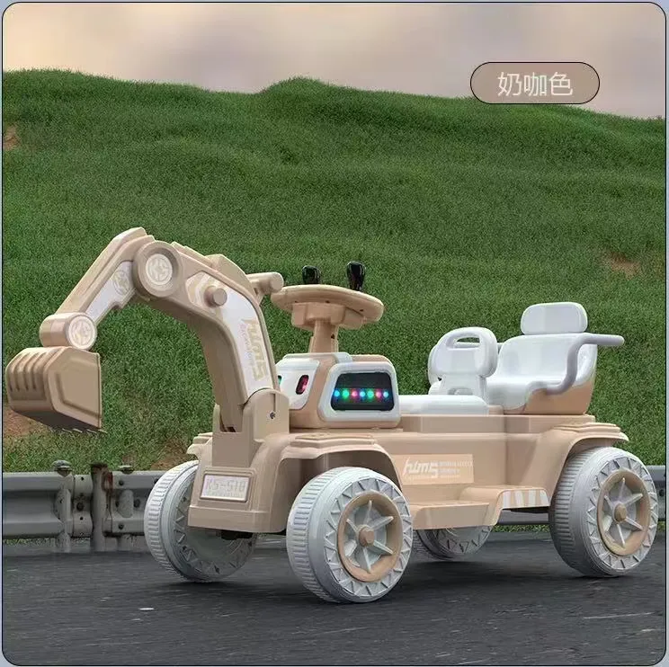 全电动勾机，双电瓶更持久，加长音乐超大，双人坐，适合1-8岁宝宝