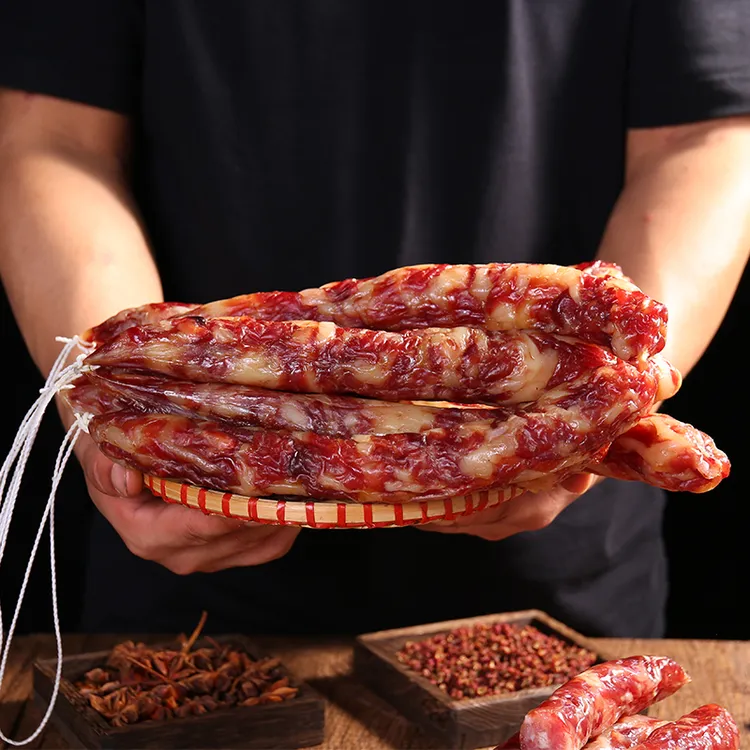 管氏婆婆日晒风干农家腊香肠农家无添加腊味香肠