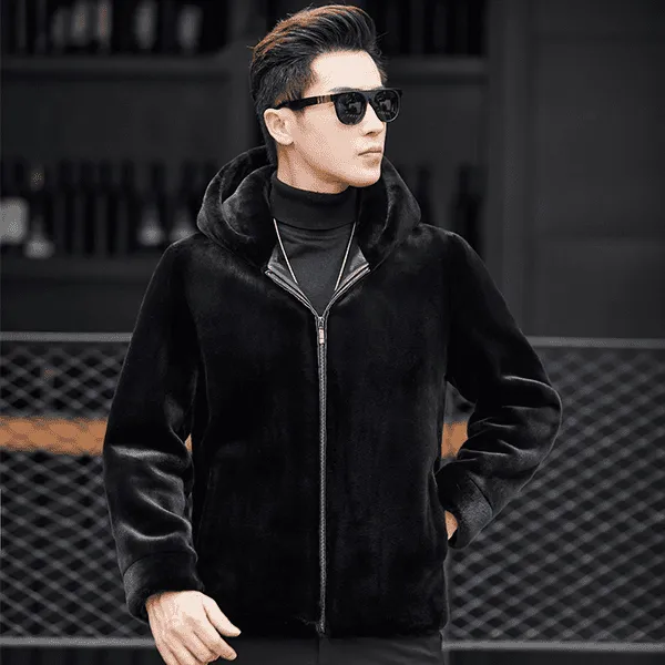 新款男士冬季外套高端连帽大码带帽男款保暖短款时尚休闲秋冬