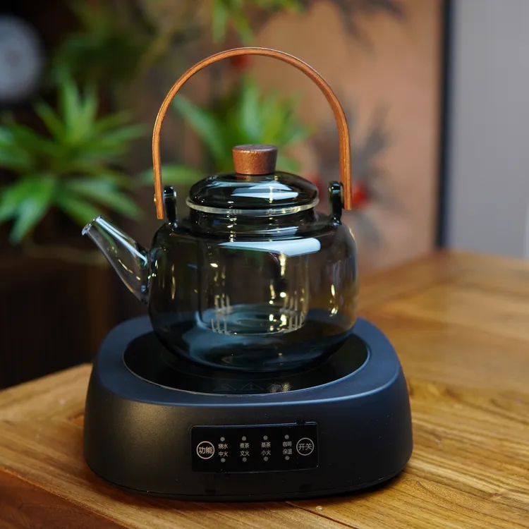 （炉+壶）横硕大功率电陶炉保温煮茶玻璃壶煮茶提梁壶耐热