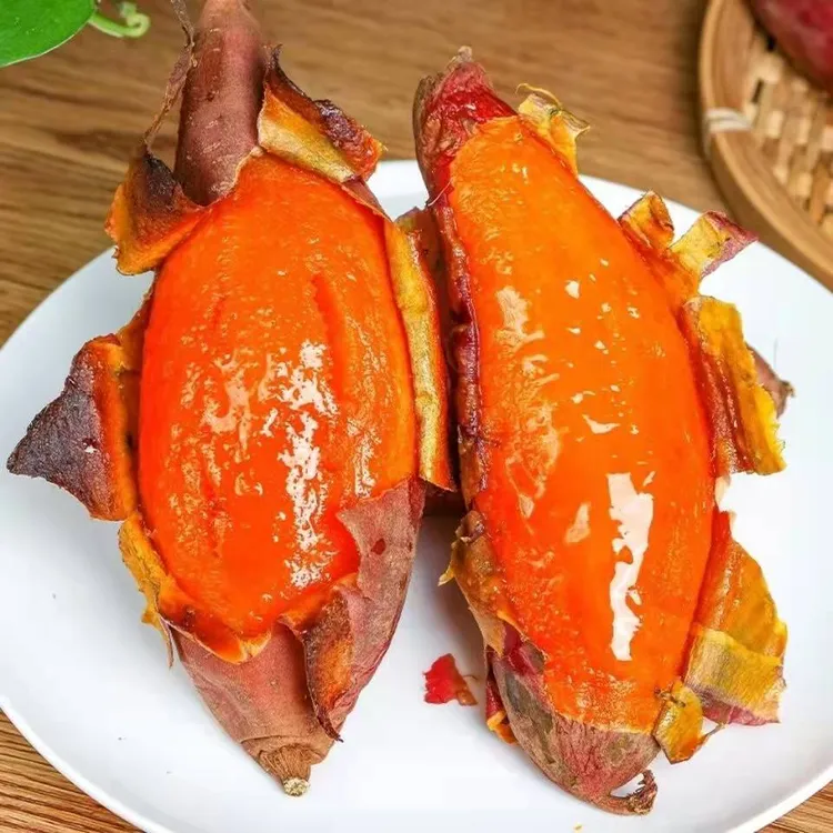 山东烟薯25糖心流油 农家地瓜红心蜜薯