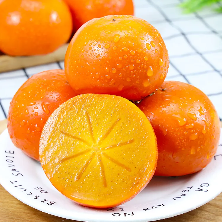  山西老树甜脆柿3-5斤新鲜阳丰巧克力脆柿子甜蜜水果