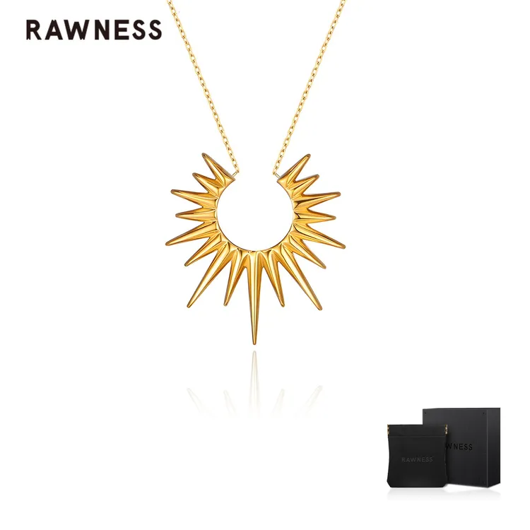 【直播间专属】RAWNESS 运动日常太阳项链 轻奢叠戴锁骨链 送男女友 秋冬毛衣链