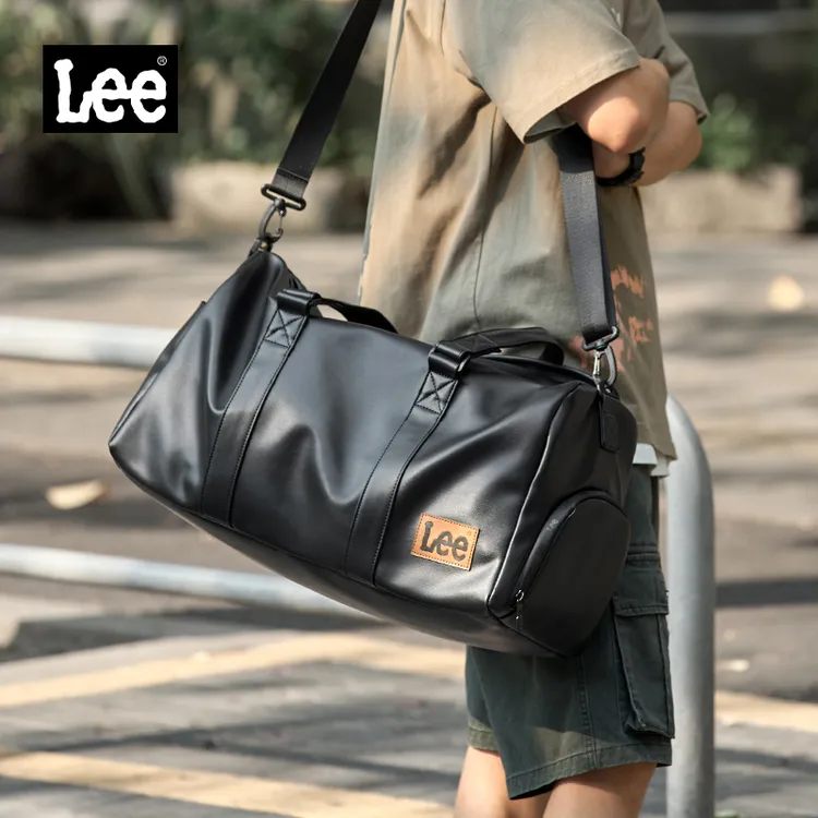 Lee【爆款】大容量手提旅行包 干湿分离健身皮质短途出差单肩行李袋