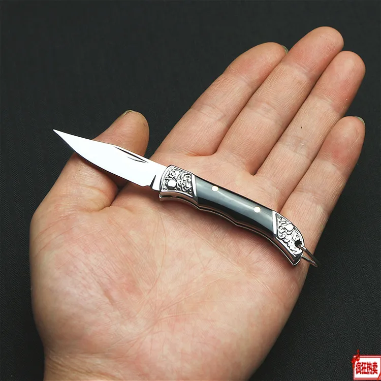 锋利小刀折叠刀随身携带开刃迷你开快递户外多功能可挂钥匙扣刀