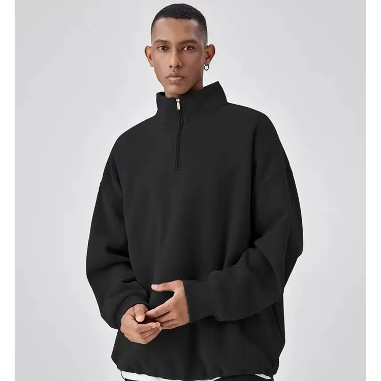 【直播专享】BODYDREAM新款半拉链重磅卫衣男春季美式休闲套头上衣