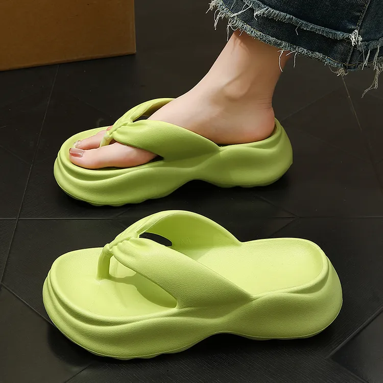 猫力 厚底人字拖女士夏季时尚休闲外穿2024新款沙滩鞋夹脚凉拖鞋