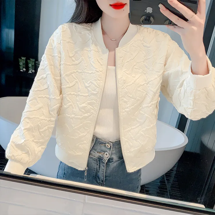 2025年高级感小香风外套女春秋时尚棒球服小个子短款夹克上衣
