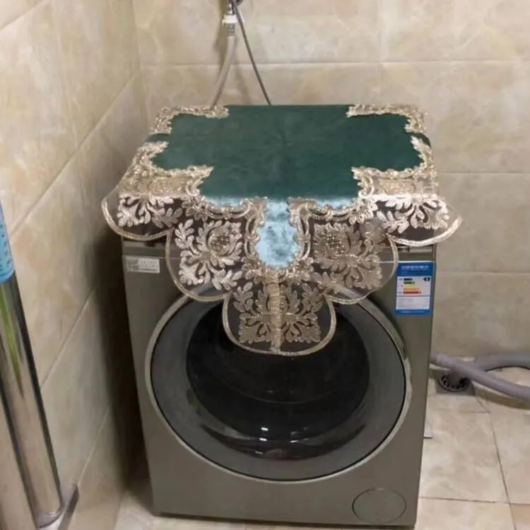 北欧洗衣机盖布滚筒式防晒全自动海尔洗衣机防尘罩防水冰箱台布小