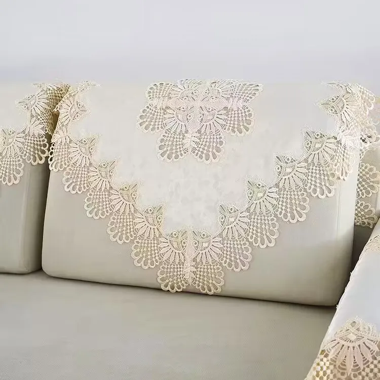 欧式沙发垫蕾丝沙发巾布艺现代简约全盖防滑床头靠背巾扶手巾套罩
