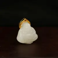 凰一品 白玉三角佛18k