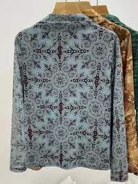 【现0219号 绿色高领上衣】--姐妹服装2店