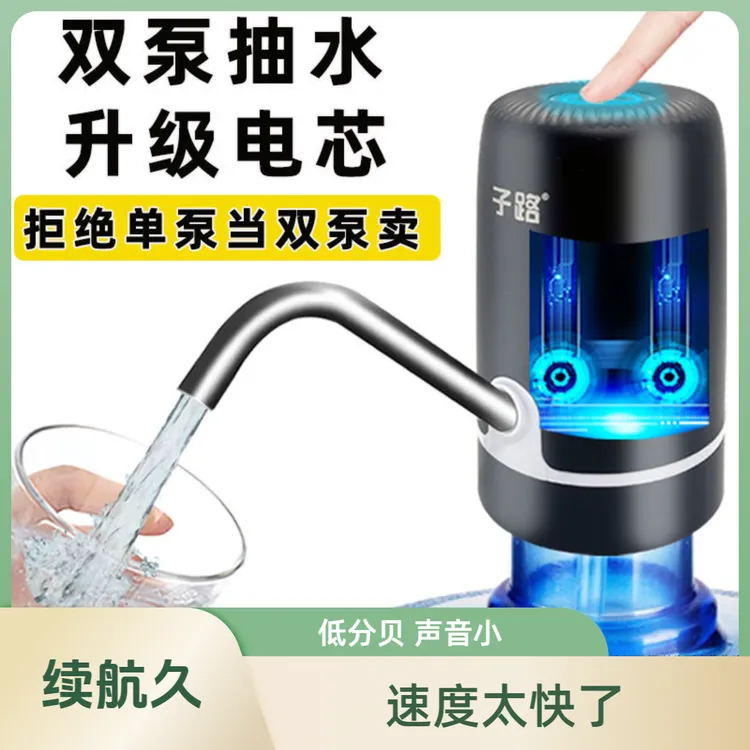 抽水器桶装水家用自动饮水机小型吸水器双泵上水器出水器大桶神器