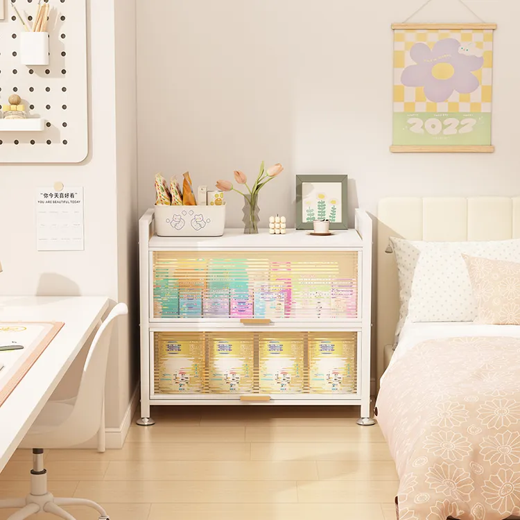 婴儿喂养台母婴柜宝宝用品置物架落地多层多功能大容量整理储物柜