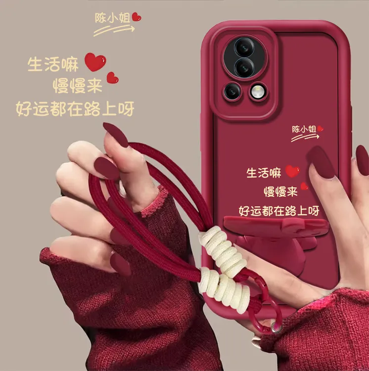 适用【华为nova12ultra】生活嘛百家姓定制手机壳猫咪支架创意防摔