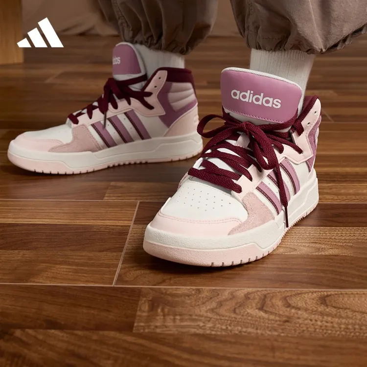 阿迪达斯官方ENTRAP MID少年感复古篮球风板鞋女ID6010