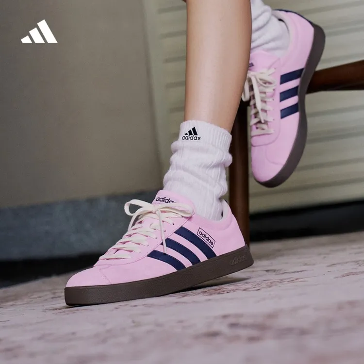 流光风 阿迪达斯 T头鞋 VL COURT 2.0复古休闲板鞋德训鞋JR8309