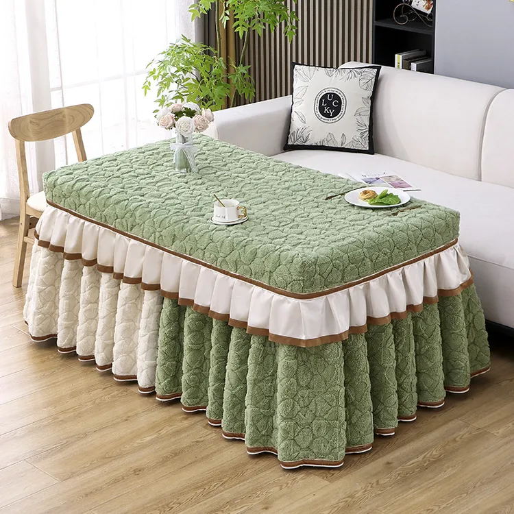 可定制长方形冬天桌布烤火桌子罩套2024新款加厚烤火罩电炉罩套