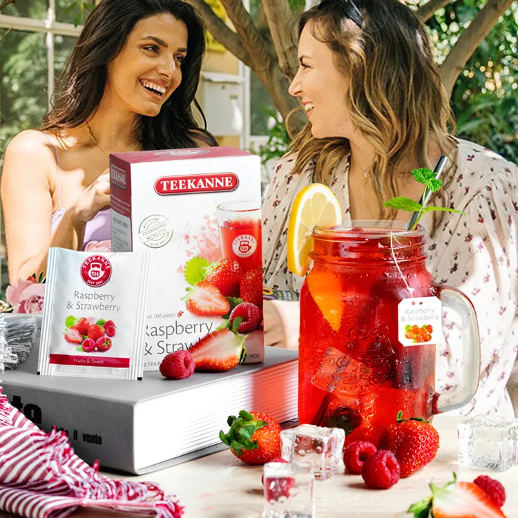 26年3月到期Teekanne草莓覆盆子水果茶包冲袋泡花果粒冷泡茶叶饮品推荐