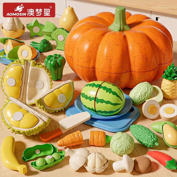 澳梦星水果切切乐南瓜收纳箱玩具宝宝切榴莲蔬菜儿童过家家男女宝