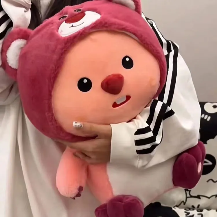 超大草莓loopy露比玩偶大号海狸毛绒玩具玩偶公仔生日送女友礼yj