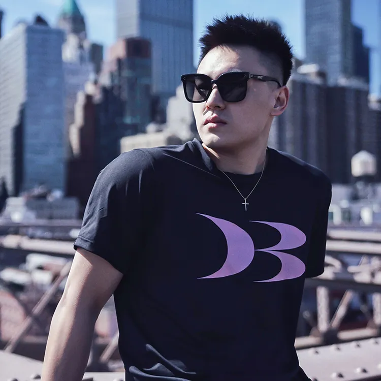 Drakcle Boo孟博龙春夏美式圆领字母潮流印花时尚百搭男子短袖T恤